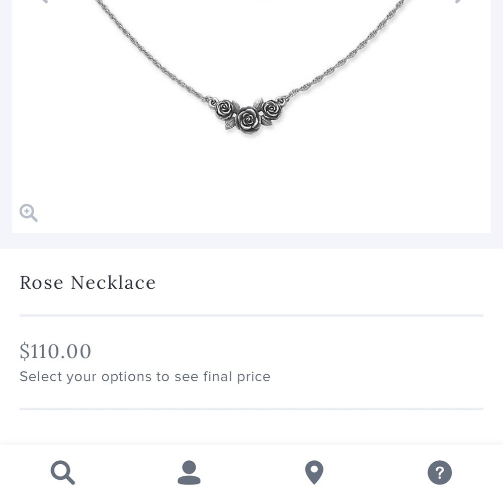 James Avery Rose Necklace